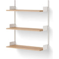 Thumbnail photo of New Works Wall Shelf - Hylde - 90 - Oak / White - H90 X W83.5 X D30.5 Cm