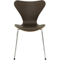 Thumbnail photo of 3107 Sjuan - Dark stained oak veneer - Dining chairs - Arne Jacobsen - Wood - Metal/wood