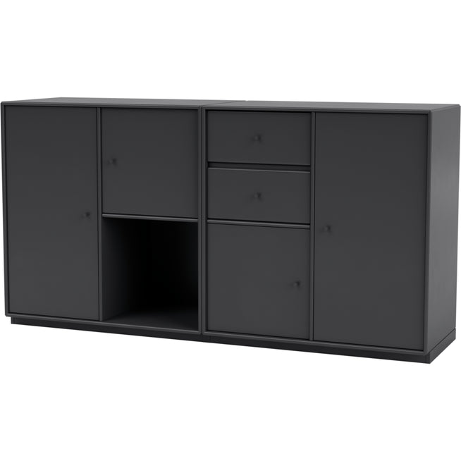 Photo of Couple Sideboard, Plinth H3 Cm - Anthracite - Sideboards - Peter J. Lassen - Svart - Mdf