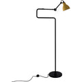 Thumbnail photo of Lampe Gras N°411 - Floor Lamp - Black/Yellow - Double Elbow: 36 - 72 X Rod: 20 X Bar: 105 + 16 Cm