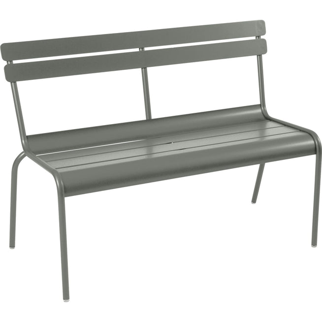 Photo of Luxembourg Bench With Backrest Rosemary 48 - Garden Benches - Frédéric Sofia - Green - Metal