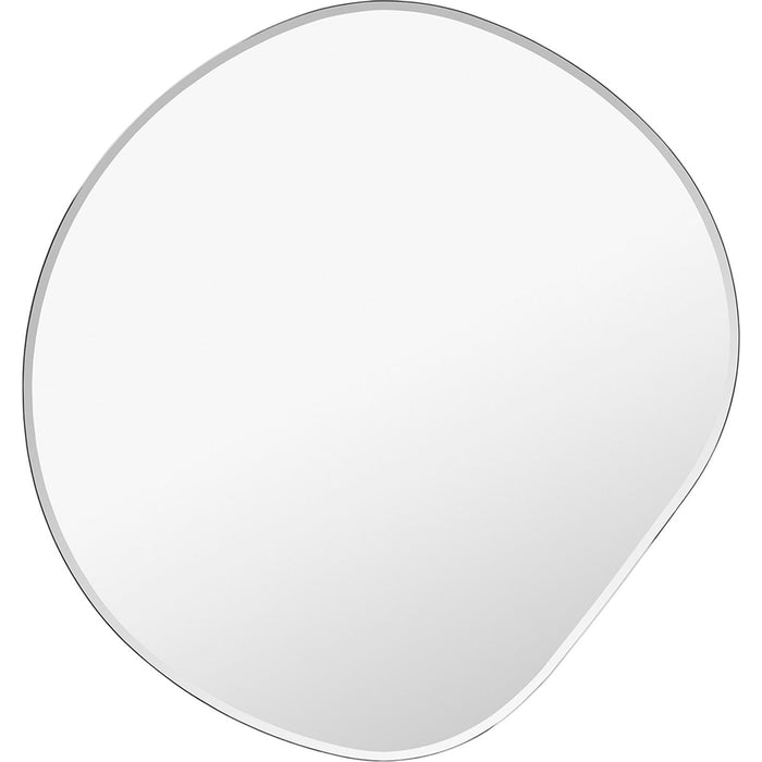 Photo of Pond Mirror - Mørk Sølv Kant - Spejl - Small - H50 X W52 X D1,5 Cm