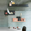 Thumbnail photo of Folded Shelves Large - Olive - Wall shelves - Metal
