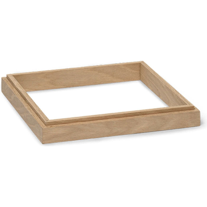 Photo of Miru Base - Stand - Natural Oak - W: 37.8 X H: 4.5 X D: 37.8 Cm