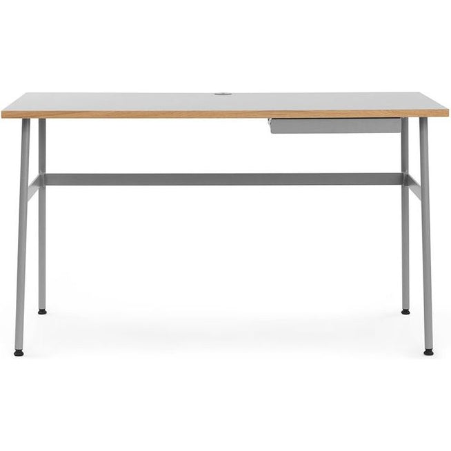 Photo of Journal Desk - Desk - Grey - L: 130 x D: 65 x H: 74 cm