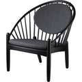 Thumbnail photo of Poul M. Volther Armchair - J166 Jørna - Black/beige