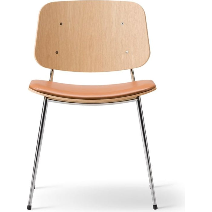 Photo of Søborg 3061 Metal Base Chair - Upholstered Seat