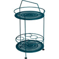 Montmartre Portable Bar, Acapulco Blue - Small Tables & Side Tables Outdoor - Blue - Metal
