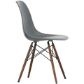 Eames Plastic Chair Dsw - 56 Granite Grey - Dark Maple - Matstolar - Charles & Ray Eames - Grå - Metall/trä/plast