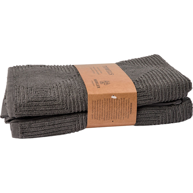 Photo of Towel, Kirkeby Grey - 90 x 50 cm Towels
