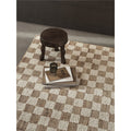 Thumbnail photo of Check Wool Jute Rug - Gulvtæppe - 140 X 200 - Off-white/natura - W140 X D1 X H200 Cm