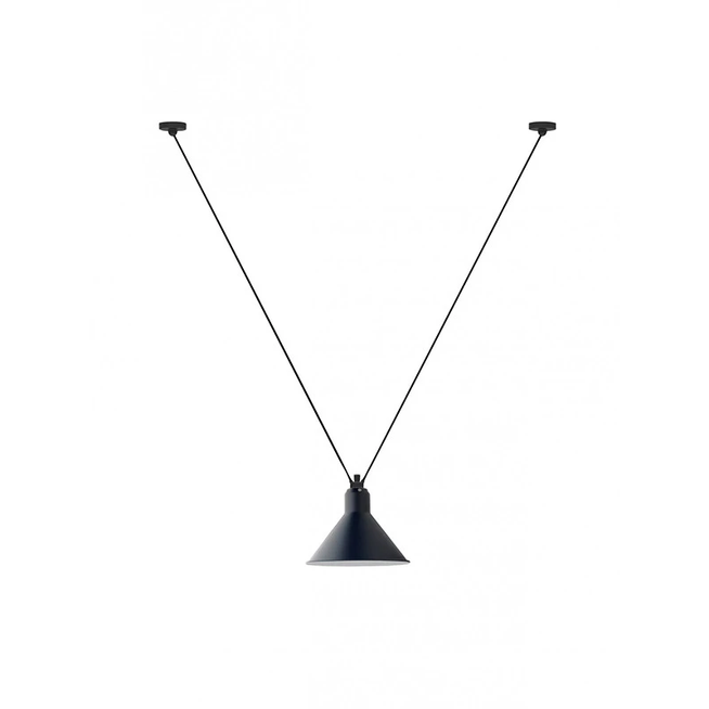 Photo of No. 323l Ceiling Lamp From Lampe Gras (Blue)