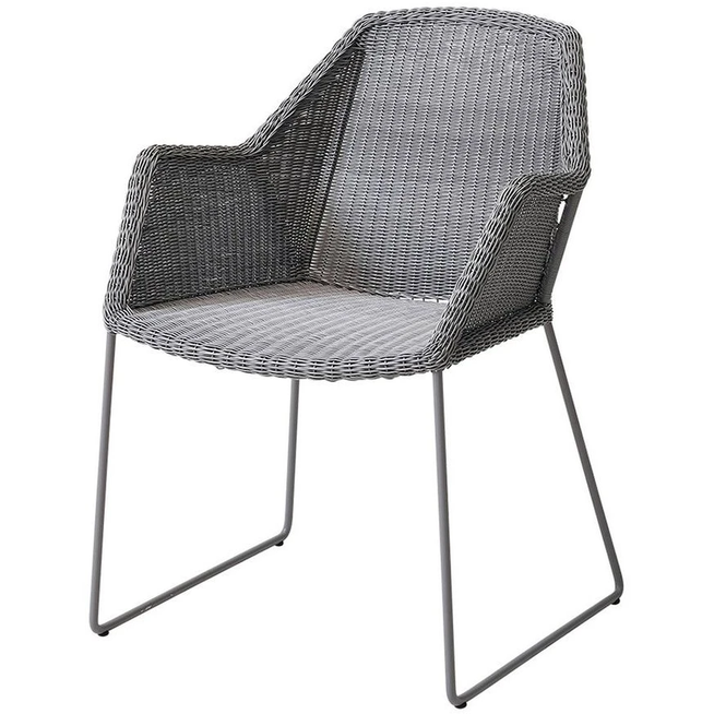Photo of Breeze Stol 5467 Li/ls/lw  - Havestol - Lysegrå - B: 60 X D: 62 X H: 83 X Sh: 45 Cm