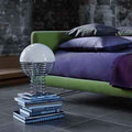 Thumbnail photo of Wire Table Lamp Ø40 Cm Chrome/white - Bordslampor - Verner Panton - Vit