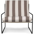Thumbnail photo of Desert 1-seater - Lænestol - Stripe - Black/chocolate - W79 X H78 X D85 X Sh30 Cm
