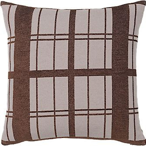 Photo of Checker Pillow Brown Incl. Filling