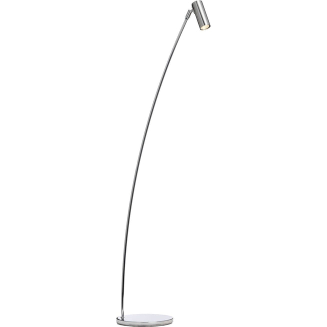 Photo of Puck Floor Lamp, Chrome - Reading Lamps - Åke Hultgren - Silver