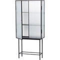 Thumbnail photo of Haze Vitrine - Reeded Glass - Skab - Black - W70 X H155 X D32 Cm