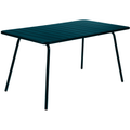 Thumbnail photo of Luxembourg Table 143 x 80 cm, Acapulco Blue - Outdoor dining table - Frédéric Sofia - Blue - Metal