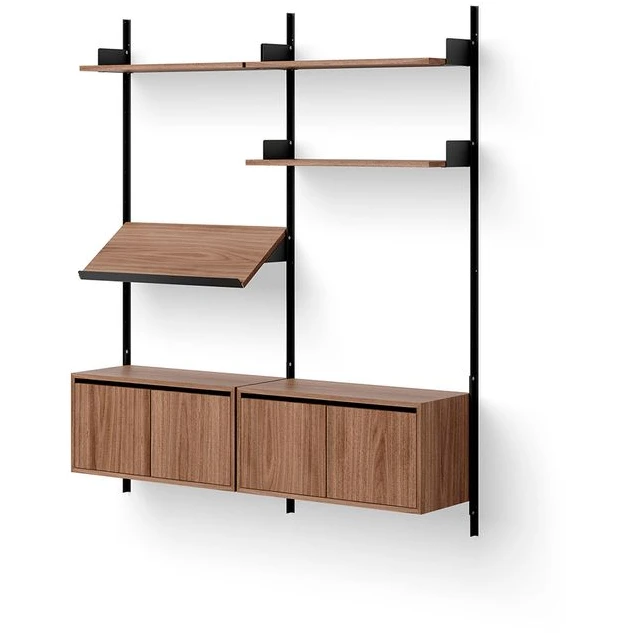 Photo of New Works Living Shelf Cabinets Low W. Doors - Reolsystem
