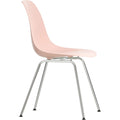 Eames Plastic Chair Dsx - 41 Pale Rose - Chrome Base - Matstolar - Charles & Ray Eames - Rosa - Metall/plast