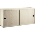 Thumbnail photo of String Cabinets/sliding doors 78x20, Ash - Shelving - Nils Strinning - Wood-coloured - Metal/wood