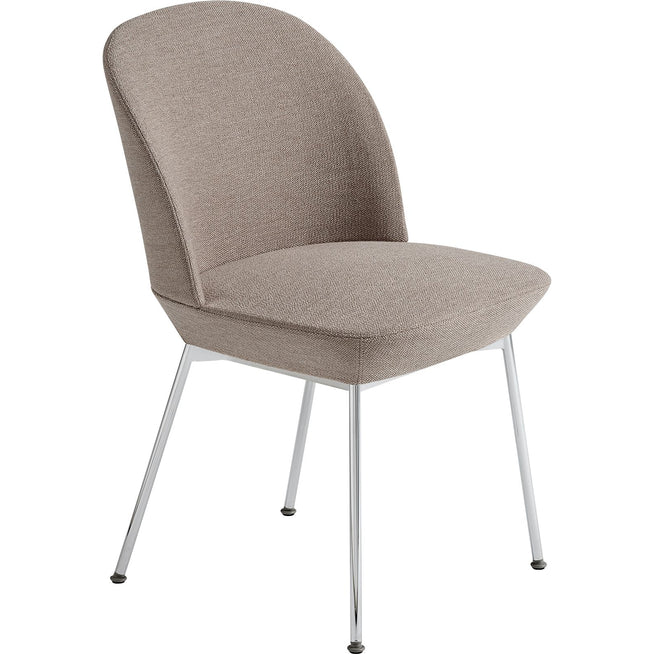 Photo of Oslo Side Chair, Ocean 32 Chrome Legs - Dining chairs - Anderssen & Voll - Beige - Metal/synthetic/foam