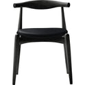CH20 Elbow Chair - Black Lacquered Oak