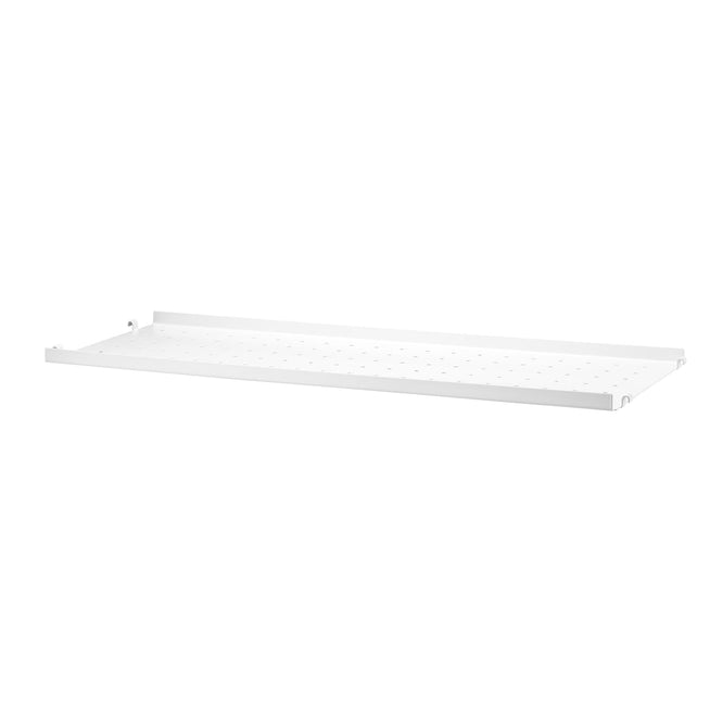 Photo of String Metal Shelves, Low Edge 78x20, White - Shelving - Nils Strinning - White - Metal