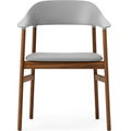 Thumbnail photo of Herit Armchair Upholstery Smoked Oak Spectrum Leather Grey - Dining chairs - Simon Legald - Grey - Leather/wood/plastic