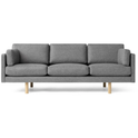 Ej220 2033 Sofa 3 Seater Leather Vegeta 90 Oak