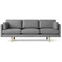 Ej220 2033 Sofa 3 Seater Leather Vegeta 90 Oak