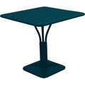 Thumbnail photo of Luxembourg Pedestal Table 80x80 cm Acapulco Blue 21 - Outdoor Dining Table - Frédéric Sofia - Blue - Metal