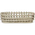 Thumbnail photo of Ceramic Basket - Kurv - Oval - Cashmere - W30 X H8,5 X D15 Cm