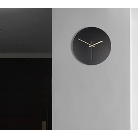 Wall clock - black / gold