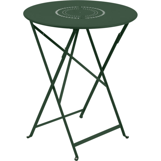 Photo of Floréal Table Ø 60 cm, Cedar Green - Outdoor dining table - Green - Metal