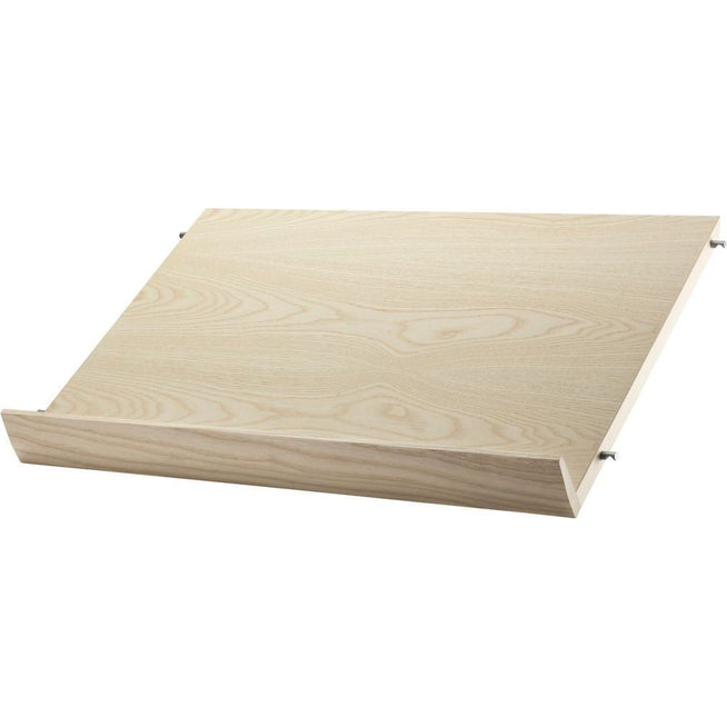 Photo of String Magazine Shelf Wood - Ash - Shelving - Nils Strinning - Wood Coloured - Wood
