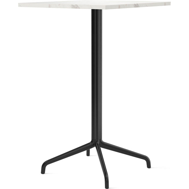 Photo of Harbour Column Bar Table 4-star - Black/off White - 70x60 Cm - Barbord - Norm Architects - Svart - Metall/sten