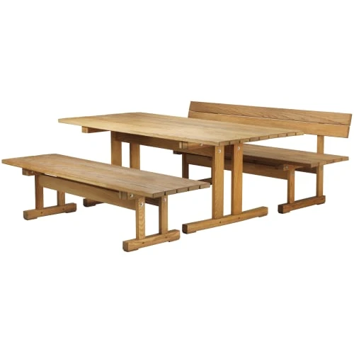 Photo of Børge Mogensen Garden furniture set with 2 benches - Ermelunden - Nature