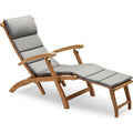 Barriere Deck Chair Cushion, Outdoor Textile / Ash - Dynor & Kuddar - Skagerak Design Team - Grå