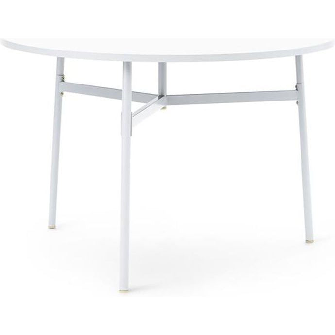 Photo of Union Table - Round - Dining Table - White - Ø110 - Ø: 110 x H: 74.5 cm