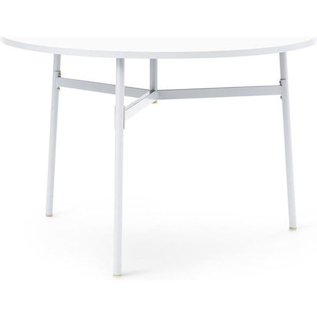 Photo of Union Table - Round - Dining Table - White - Ø110 - Ø: 110 x H: 74.5 cm
