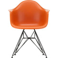 Eames Plastic Armchair Dar - 43 Rusty Orange - Basic Dark Base - Matstolar - Charles & Ray Eames - Orange - Metall/plast