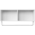 Coat Shelf With Clothes Rack - New White - Coat Hooks & Hangers
