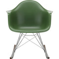 Eames Plastic Armchair Rar - 48 Forest - Chrome Base - Dark Maple - Matstolar - Charles & Ray Eames - Grön - Metall/trä/plast