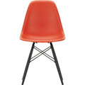 Eames Plastic Chair Dsw - 03 Poppy Red - Black Maple - Matstolar - Charles & Ray Eames - Röd - Metall/trä/plast