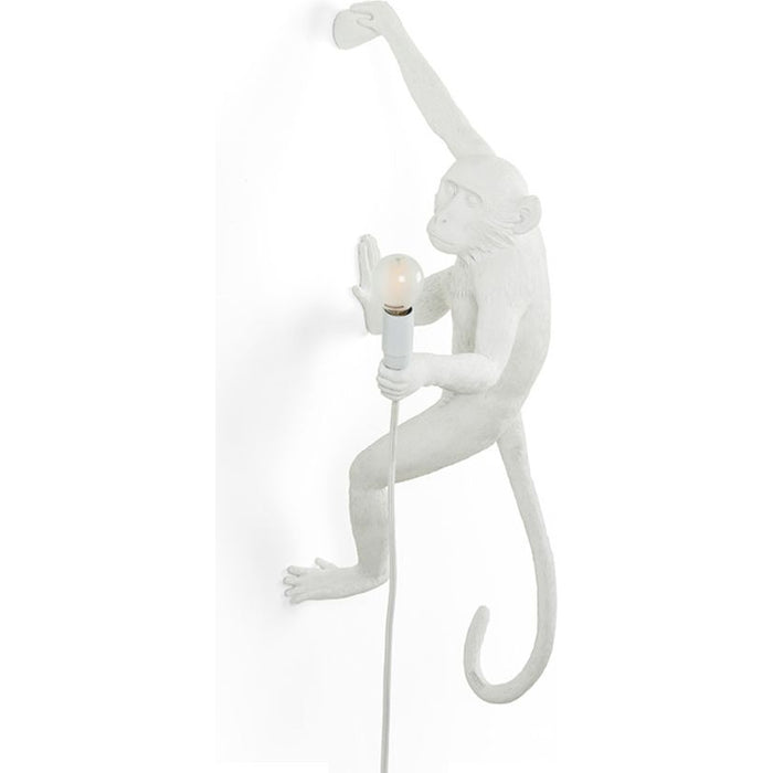 Photo of Monkey Lamp Hanging Right Hand/white - Vägglampor - Marcantonio Raimondi Malerba - Vit