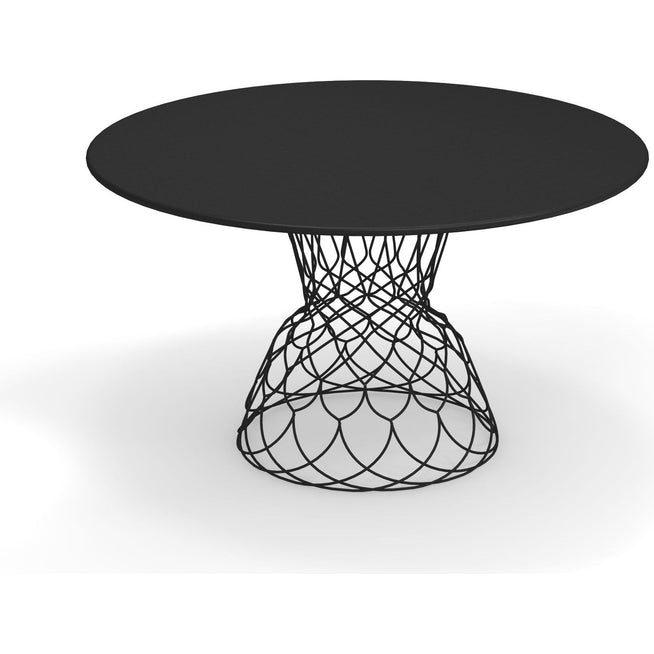 Photo of Re-found Round Table Ø130, Black - Trädgårdsbord - Patricia Urquiola - Svart - Metall