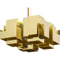Thumbnail photo of Skyline Pendant Light Large - Raw Polished Brass - Pendant Lights - Folk Shape - Gold