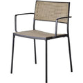 Thumbnail photo of Less Stol M. Armlæn - Havestol - Aluminium/french Weave